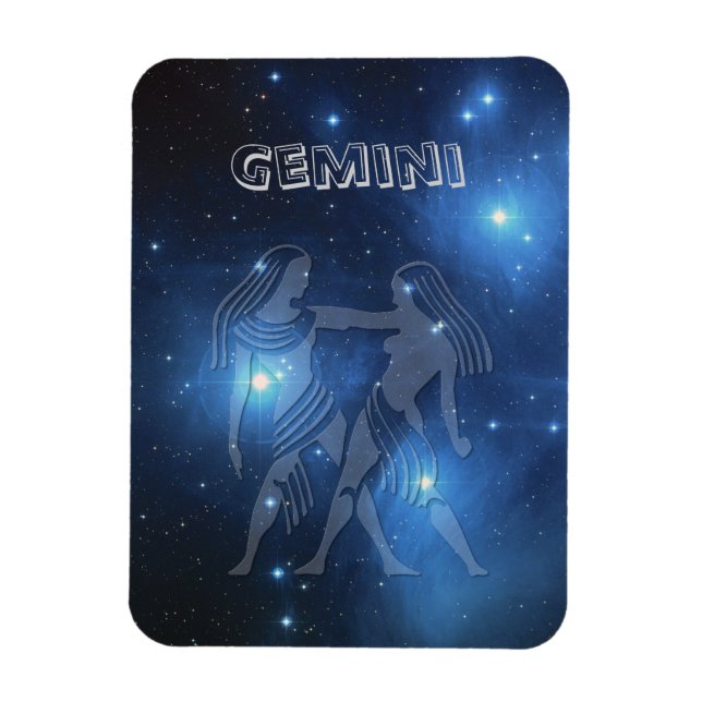 Imán Gemini transparente (Vertical)