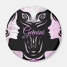Imán Gemini Twins Zodiac Horoscope Rótulo Magnet