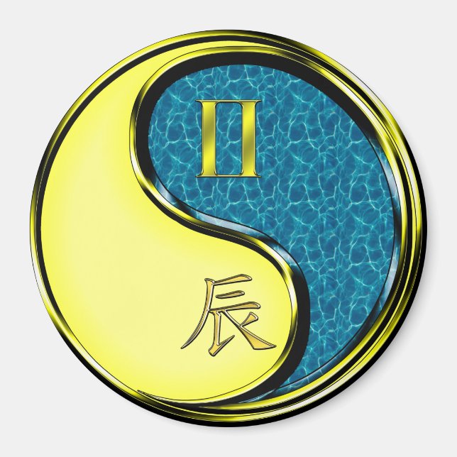 Imán Gemini & Water Dragon (Frente)