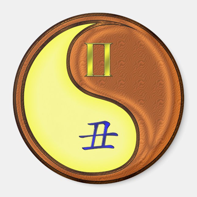 Imán Gemini & Wood Ox (Frente)