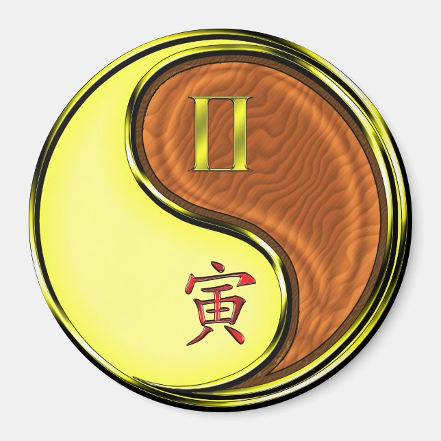 Imán Gemini & Wood Tiger (Frente)