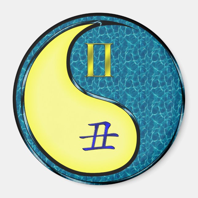 Imán Géminis y Buey de Agua (Frente)