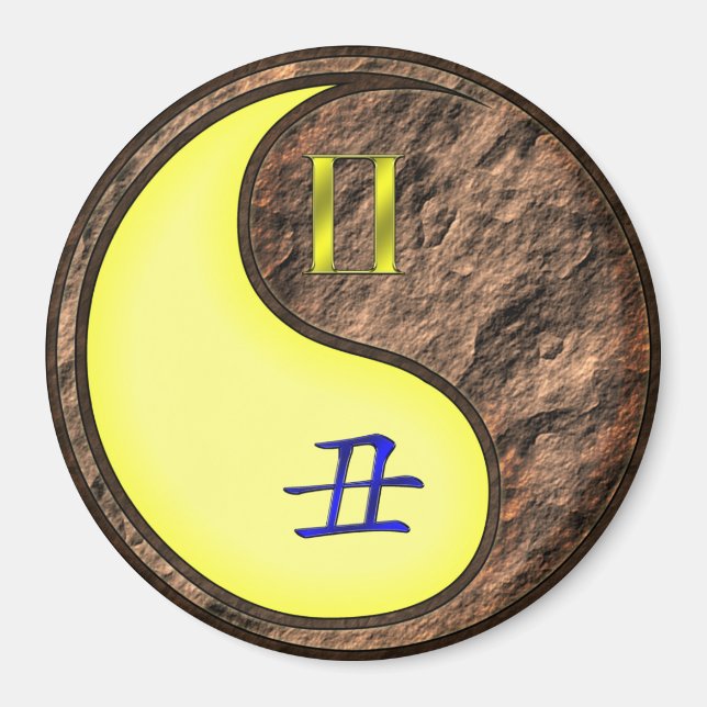 Imán Géminis y Buey de Tierra (Frente)