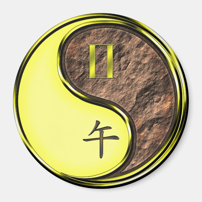 Imán Géminis y Caballo de Tierra (Frente)