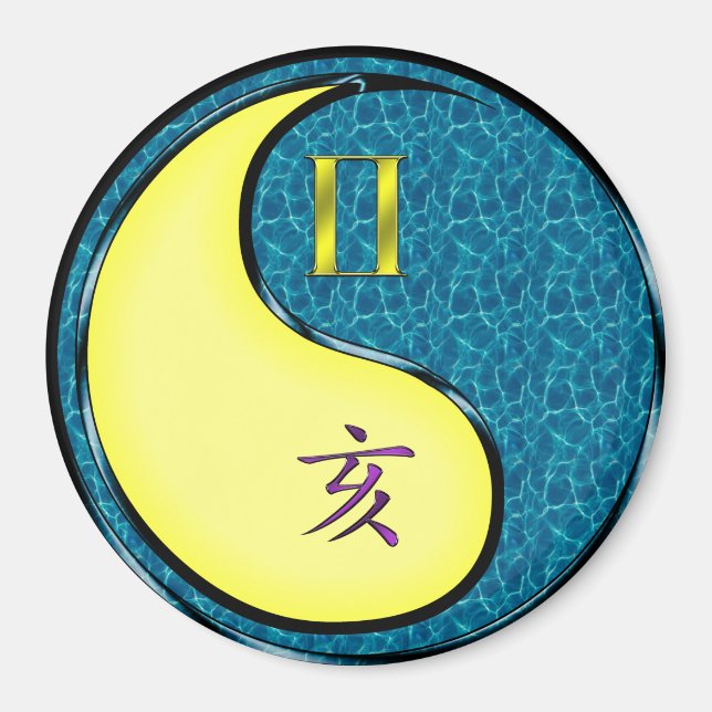 Imán Géminis y Jabalí de Agua (Frente)