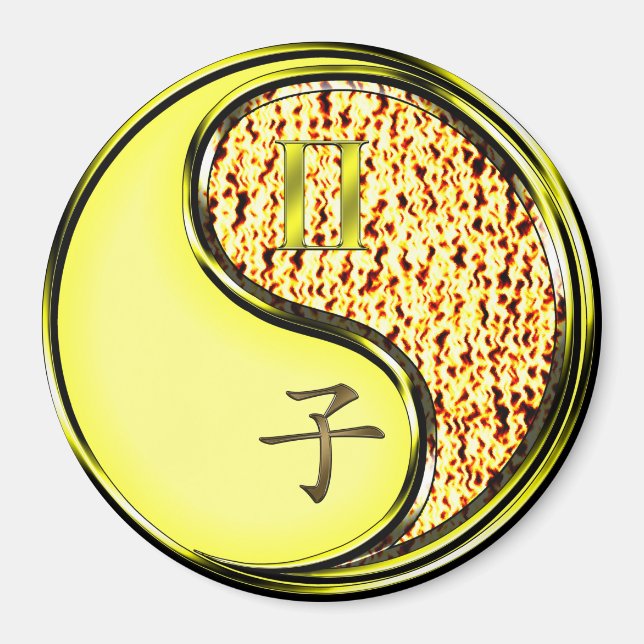 Imán Géminis y Rata de Fuego (Frente)