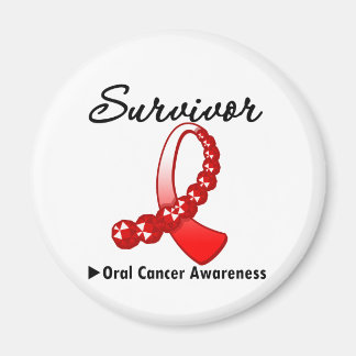 Imán Gemstone Ribbon, superviviente del cáncer oral