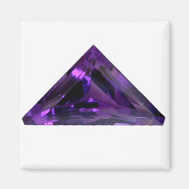 Imán Gemstone triangular púrpura