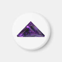 Gemstone triangular púrpura