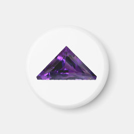 Imán Gemstone triangular púrpura