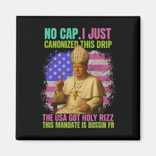Imán Gen Alpha Modismo Trump Como Papa De La Iglesia De