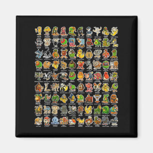 Imán Gen Z Gracioso Meme 90 Brainrot Char