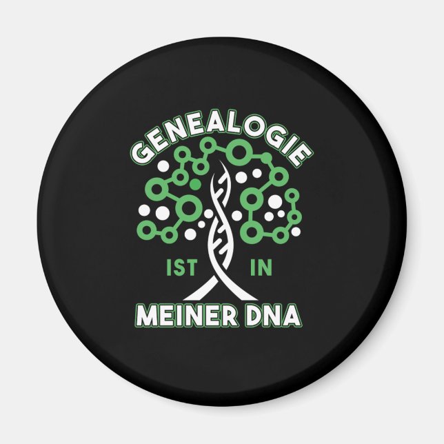 Imán Genealogía ADN árbol genealogía familia regalo de  (Frente)