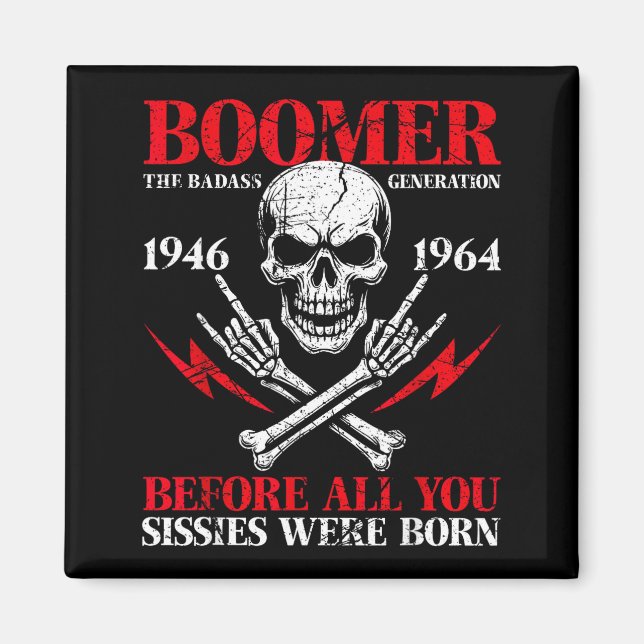 Imán Generación Boomer Mala Antes De Todos Ustedes Mari (Frente)