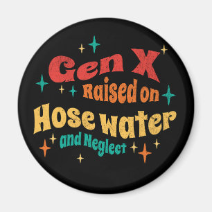 Imán Generación divertida de la Generación X en agua de