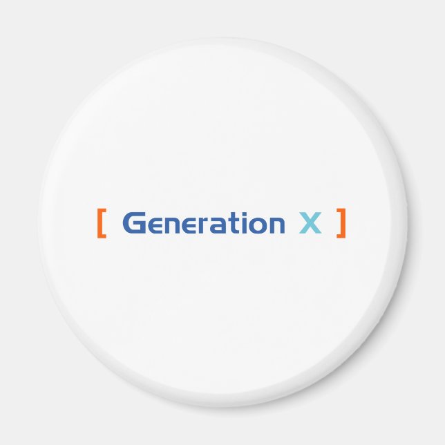 Imán Generación X (Frente)