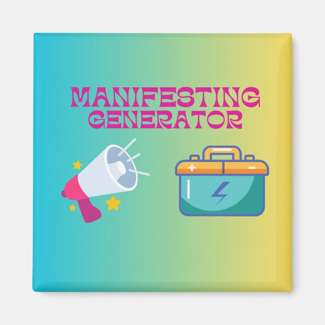 Imán generador de manifiesto de diseño humano (Frente)