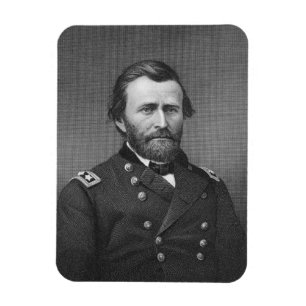 Imán General Ulises Simpson Grant, grabado después de