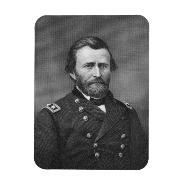 Imán General Ulysses Simpson Grant, grabado después de  (Vertical)