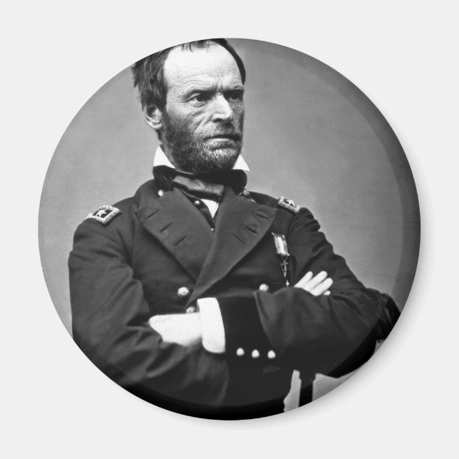 Imán General William Tecumseh Sherman, 1865. (Frente)