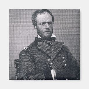 Imán General William Tecumseh Sherman, grabado después 