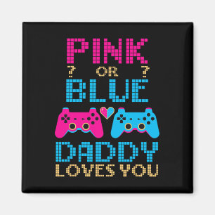 Imán Género Rosa O Azul Revelan Juego De Video Dad Game