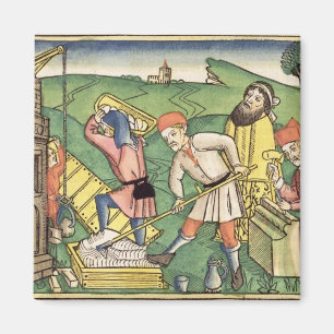 Imán Génesis 11 1-9 que construye la torre de Babel, de