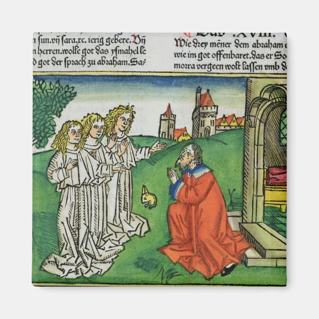 Imán Génesis 18 2 Abraham y los tres ángeles, de (Frente)