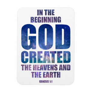 Imán Génesis 1:1 Al Principio DIOS Creó Universo