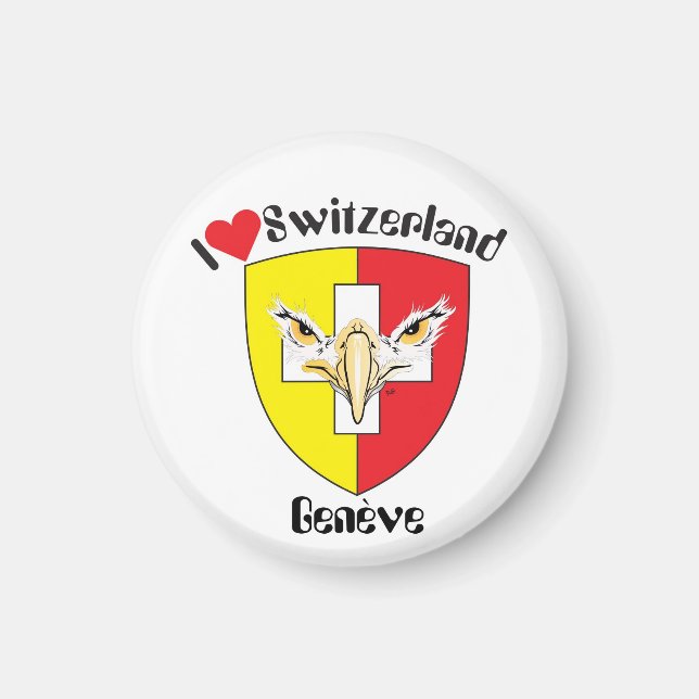 Imán Genf, Genève, Ginevra, Genevra Magnet (Frente)