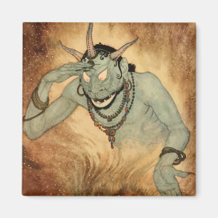 Imán Genie de las Mil y una Noches de Edmund Dulac
