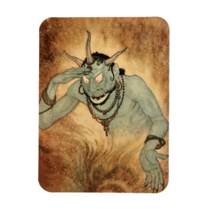 Imán Genie de las Mil y una Noches de Edmund Dulac