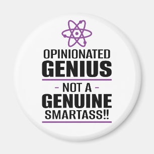 Imán "Genio opinado... No un Smartass genuino"