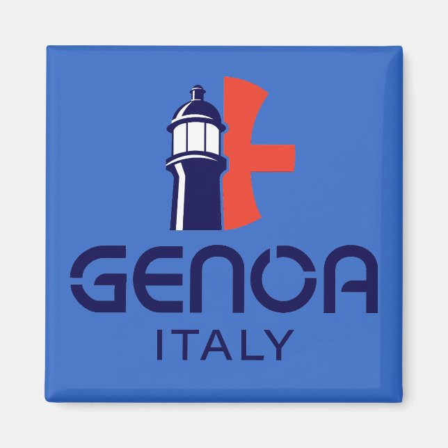 Imán Génova Italia Europa (Frente)