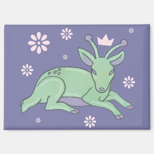Imán Gente de Ciervo Alien Folk Ciervo Verde Capricho