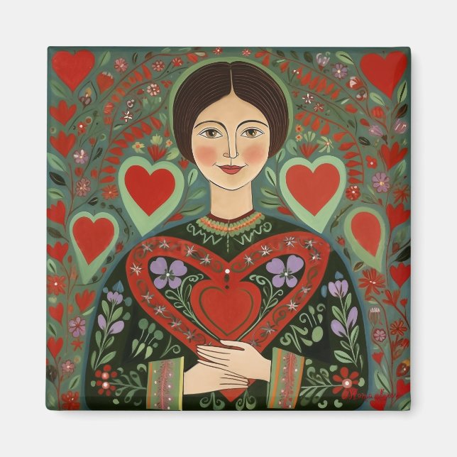 Imán Gente de corazón abierto (Frente)