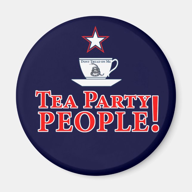 Imán ¡Gente Fiesta de té! (Frente)