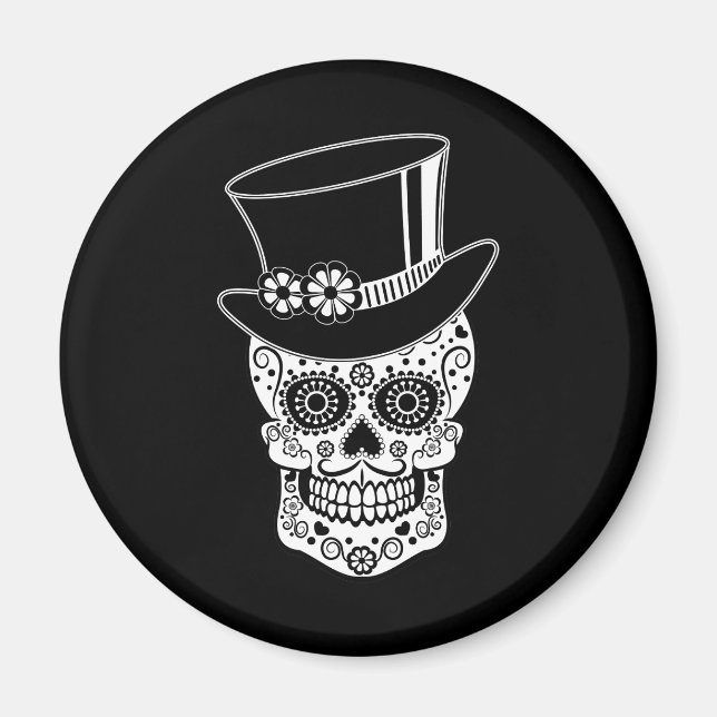 Imán Gentleman Sugar Skull-01 (Frente)