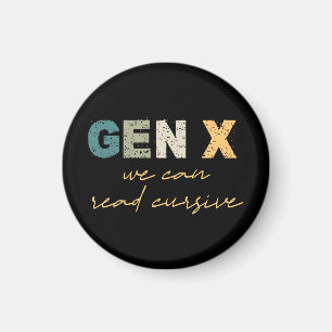 Imán GenX: podemos leer cursiva