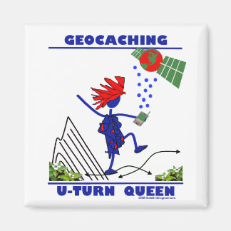 Imán Geocache U Turn Queen