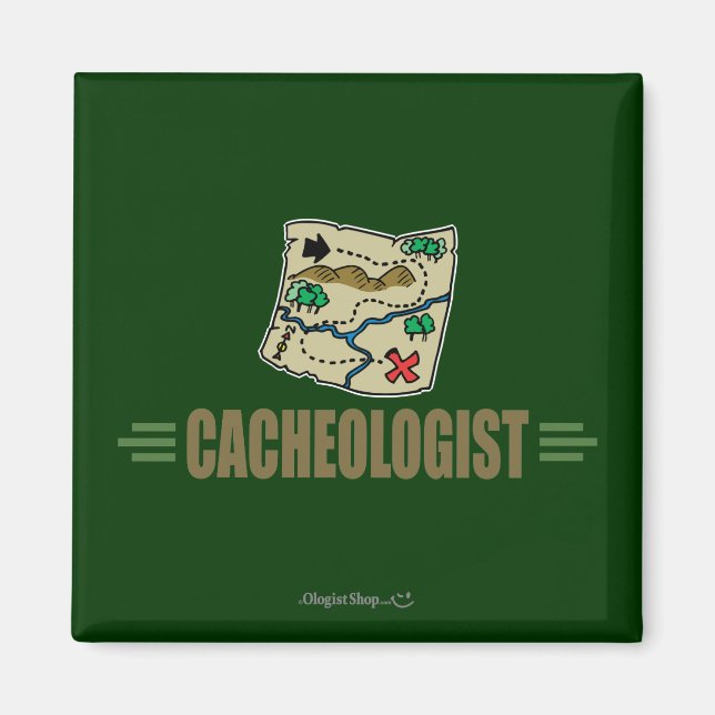 Imán Geocaching humorístico (Frente)
