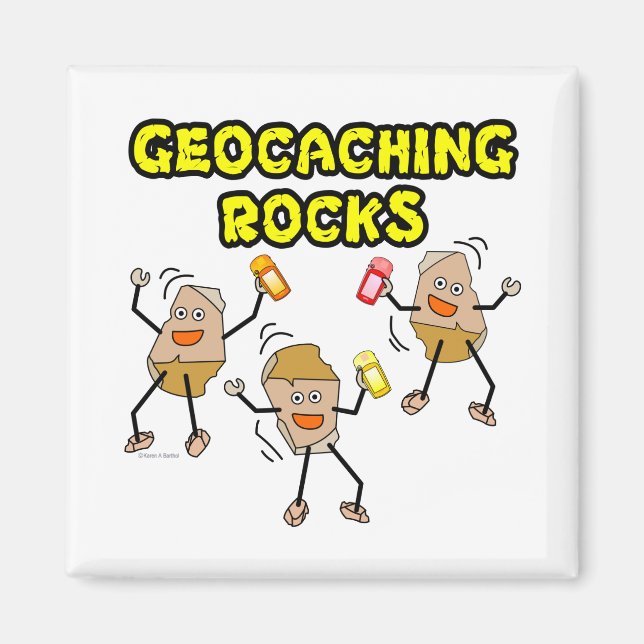 Imán Geocaching Rocks (Frente)