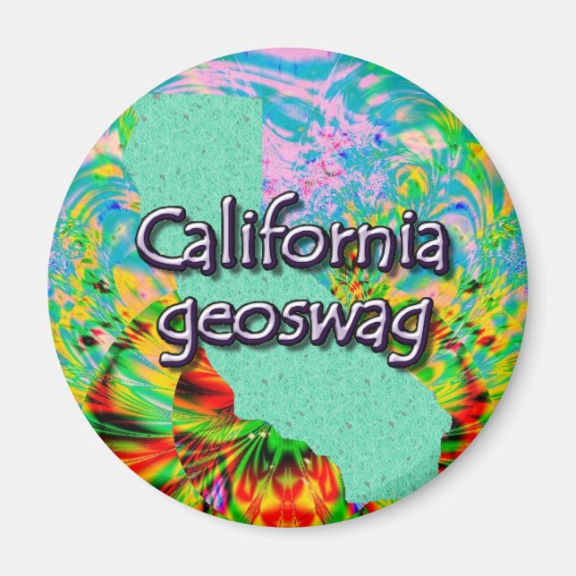 Imán Geocaching SUM de California Geoswag Magnet (Frente)