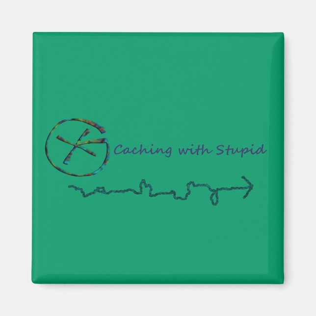 Imán Geocalización Con Estúpido (Frente)