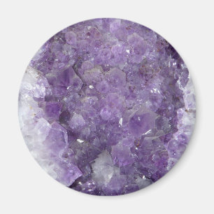 Imán Geode Amethyst - piedra preciosa cristalina