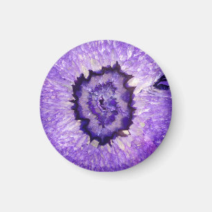 Imán Geode de ageo púrpura caído