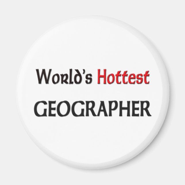 Imán Geógrafo más caliente del mundo (Frente)