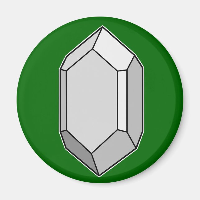 Imán Geología de Cristal de Zircon (Frente)