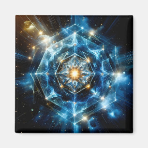 Imán Geometría Cósmica Mandala Estrella Universo Abstra