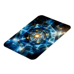 Imán Geometría Cósmica Mandala Estrella Universo Abstra